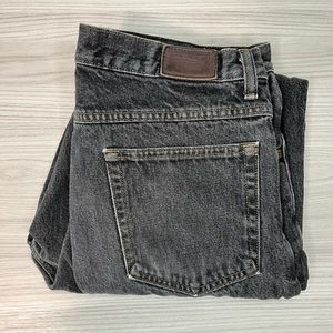 L.L. Bean Men's Straight Jeans - Dark Gray